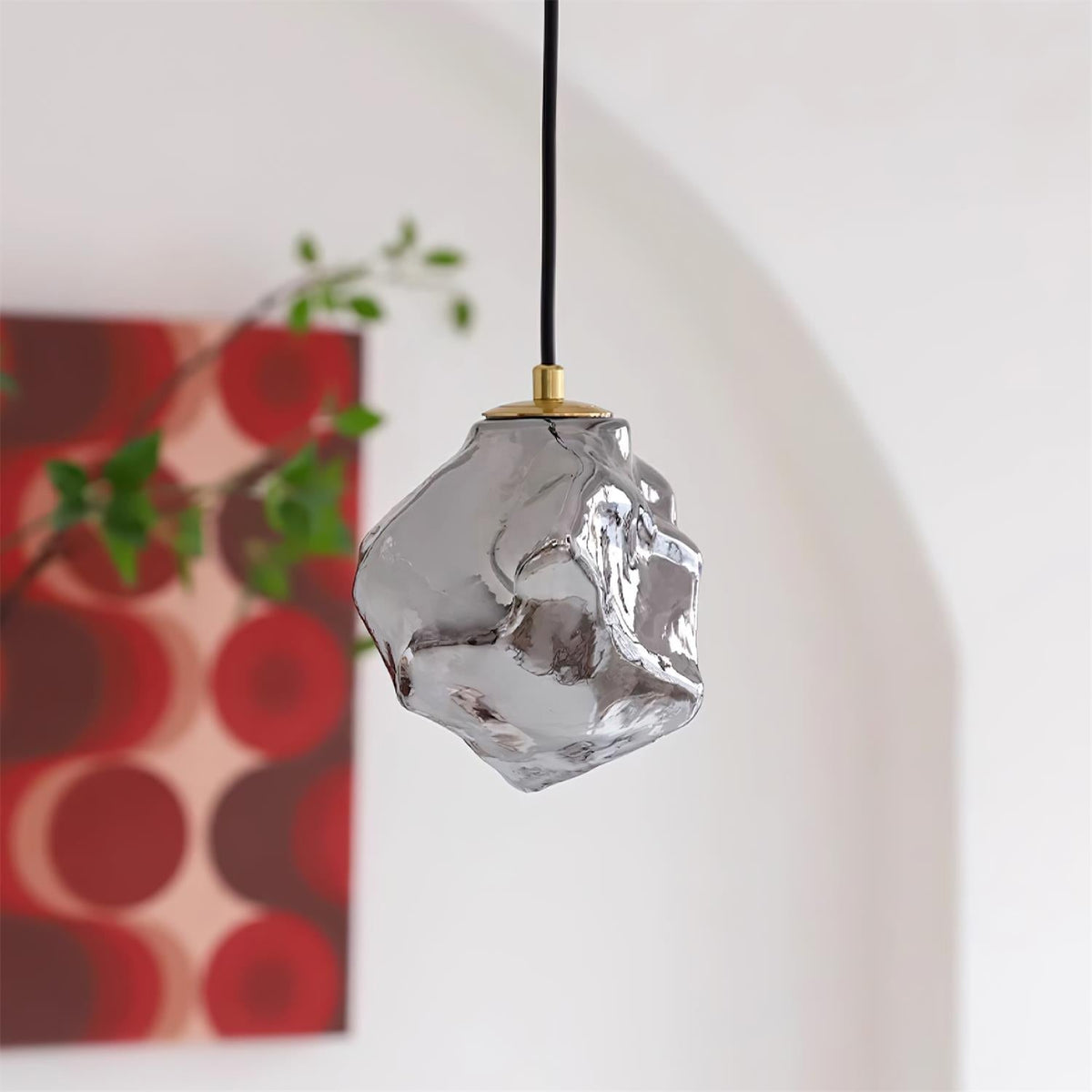 Lava Lampe Suspendue en Verre