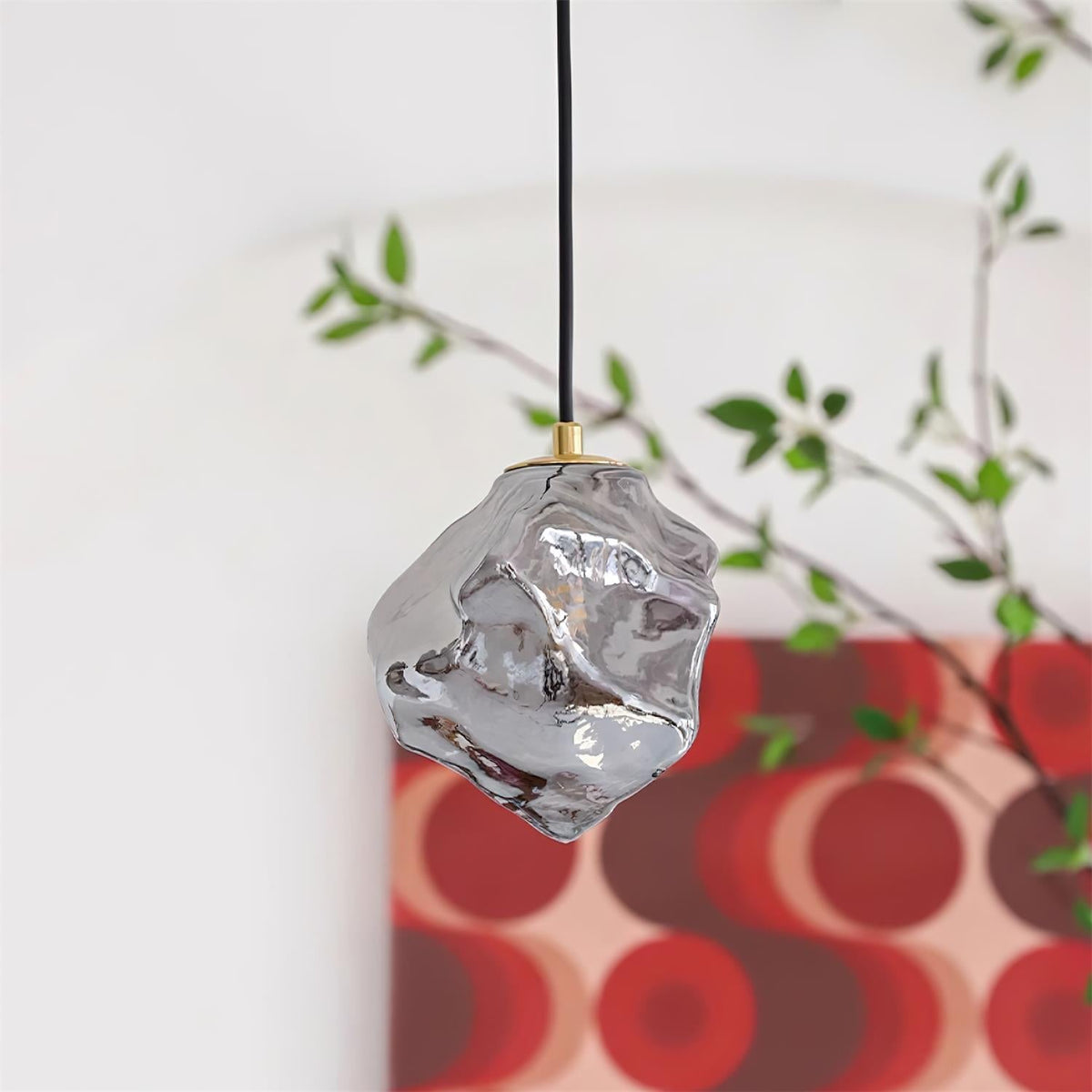 Lava Lampe Suspendue en Verre