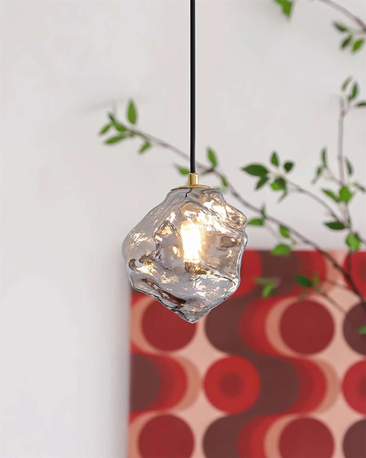 Lava Lampe Suspendue en Verre