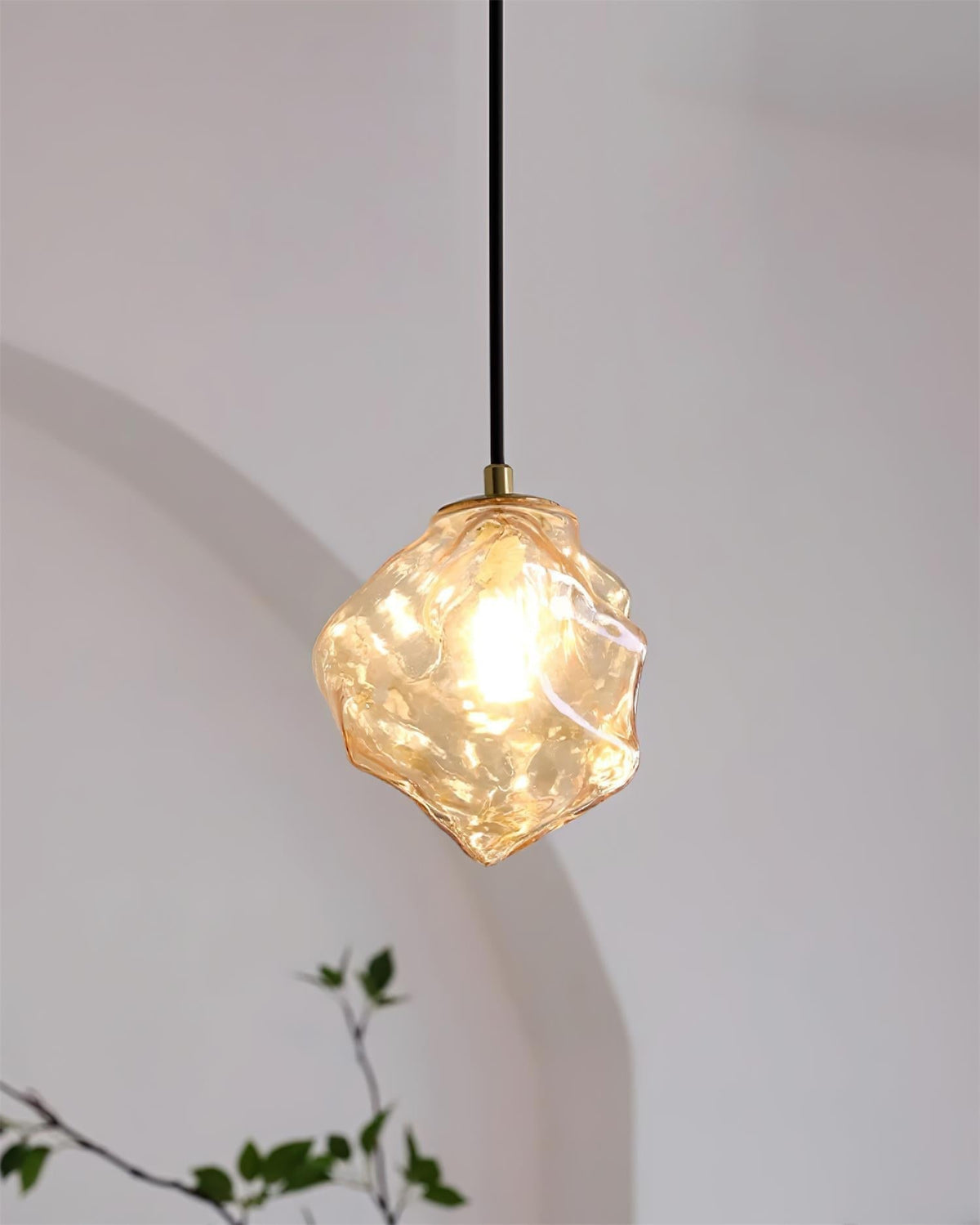 Lava Lampe Suspendue en Verre
