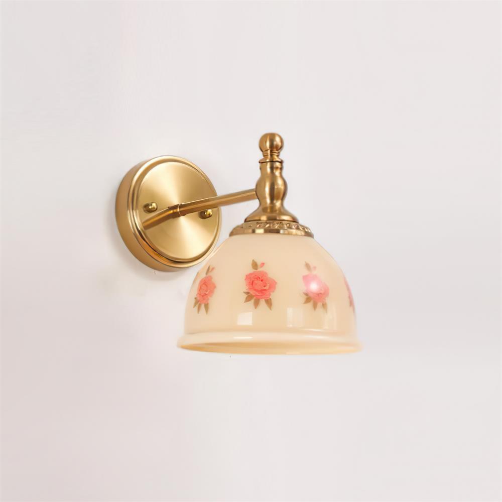 Mishya Applique Murale en Verre Floral