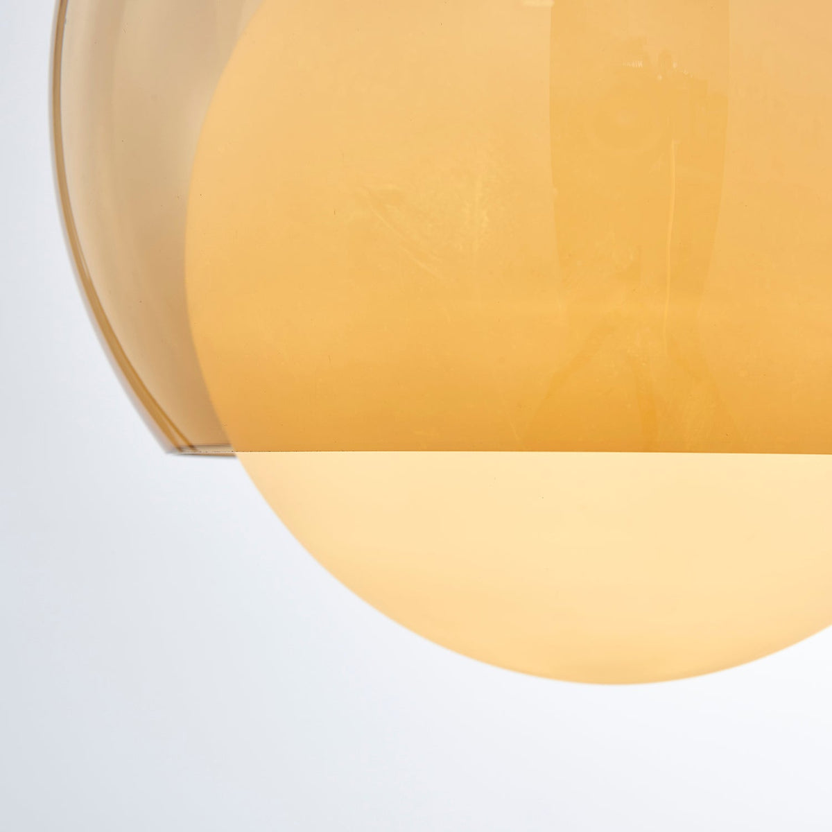 Suspension Double Globe Ombre Verre Moderne Minimaliste Ambiant