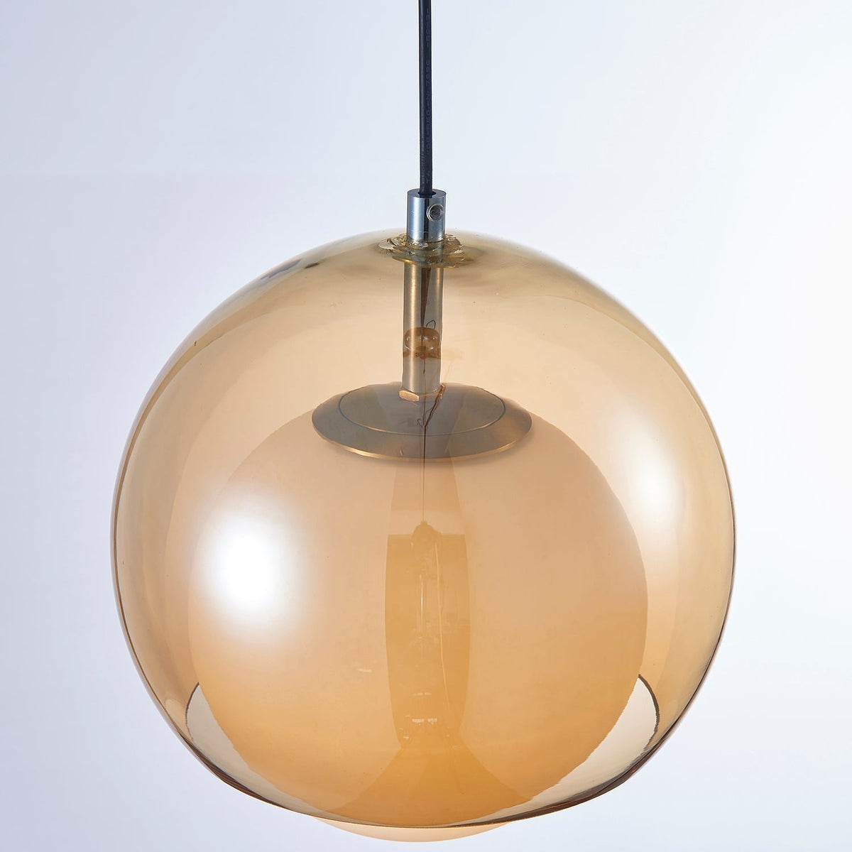 Suspension Double Globe Ombre Verre Moderne Minimaliste Ambiant