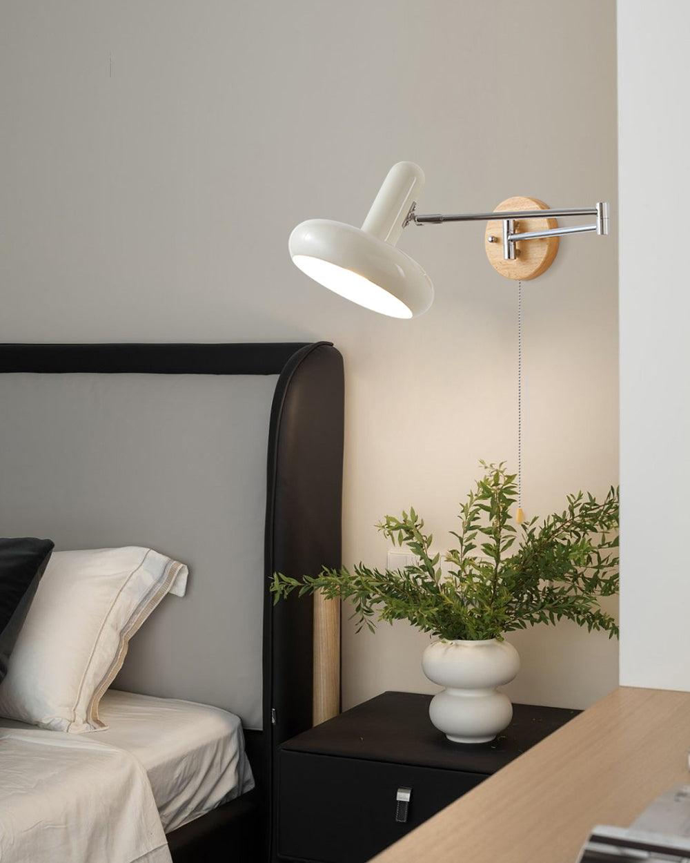 Applique Murale Pivot Bras Arrondi Ombre Tirer Chaîne Moderne Rétro