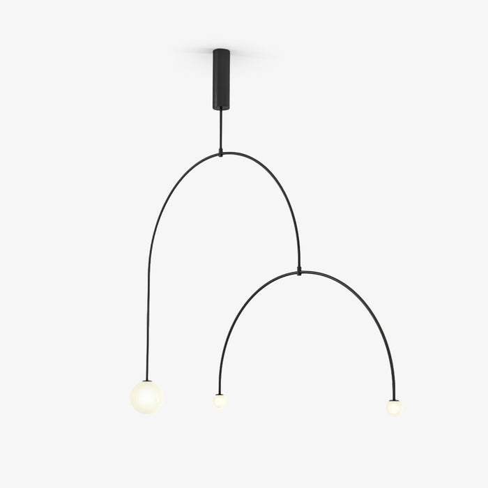 Lustra Lustre Mobile Noir Minimaliste