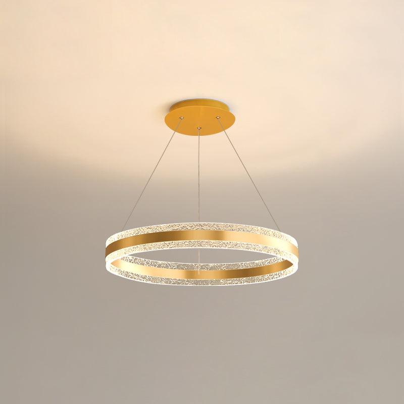 Lustra Suspension Lampe Cercles LED Modernes