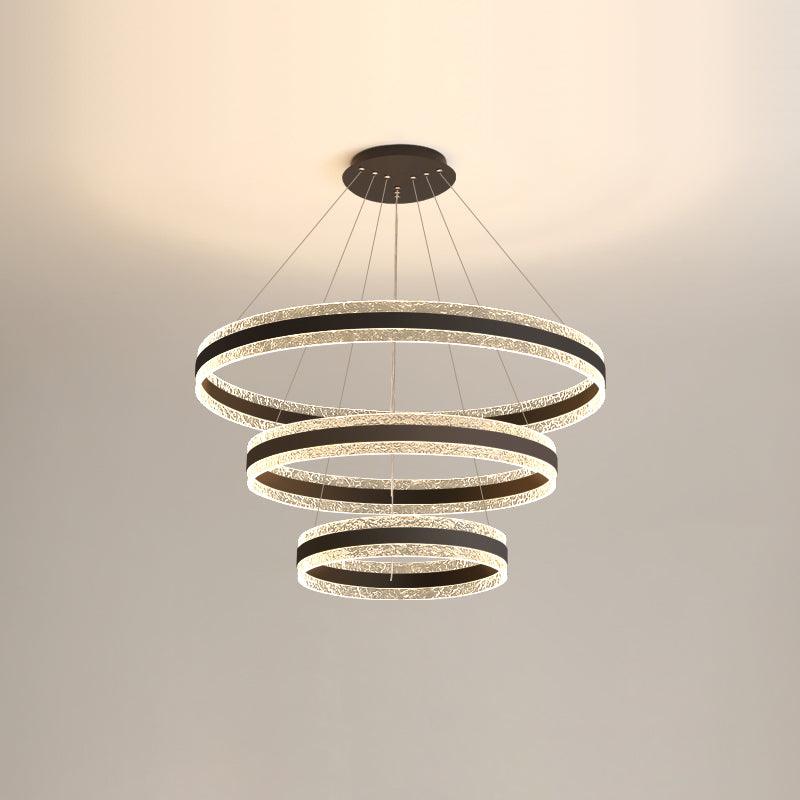 Lustra Suspension Lampe Cercles LED Modernes