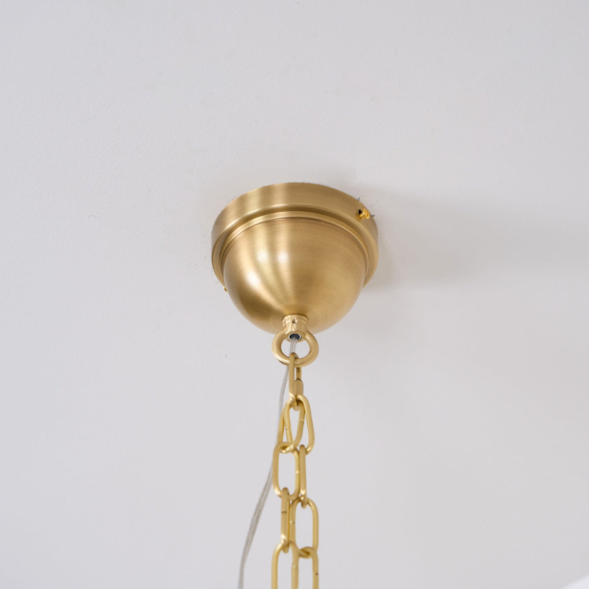 Elirora Lustre En Laiton Vintage élégant Avec Abat-Jour En Tissu
