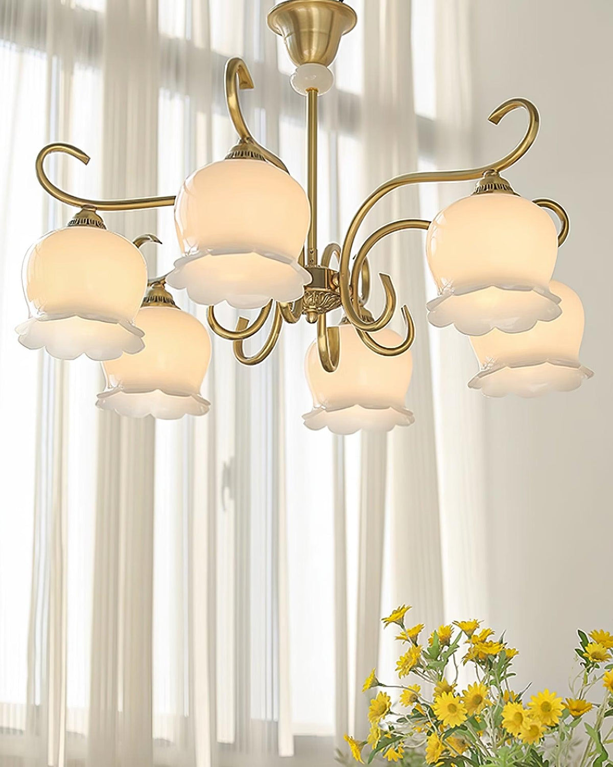 Mullan Lustre Laiton Résine Blanc Or