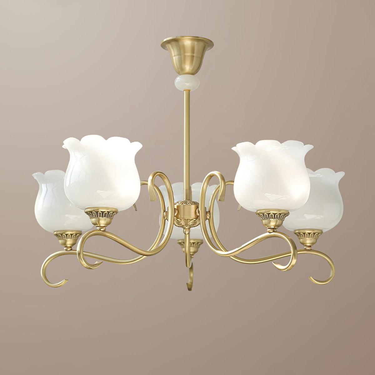 Mullan Lustre Laiton Résine Blanc Or