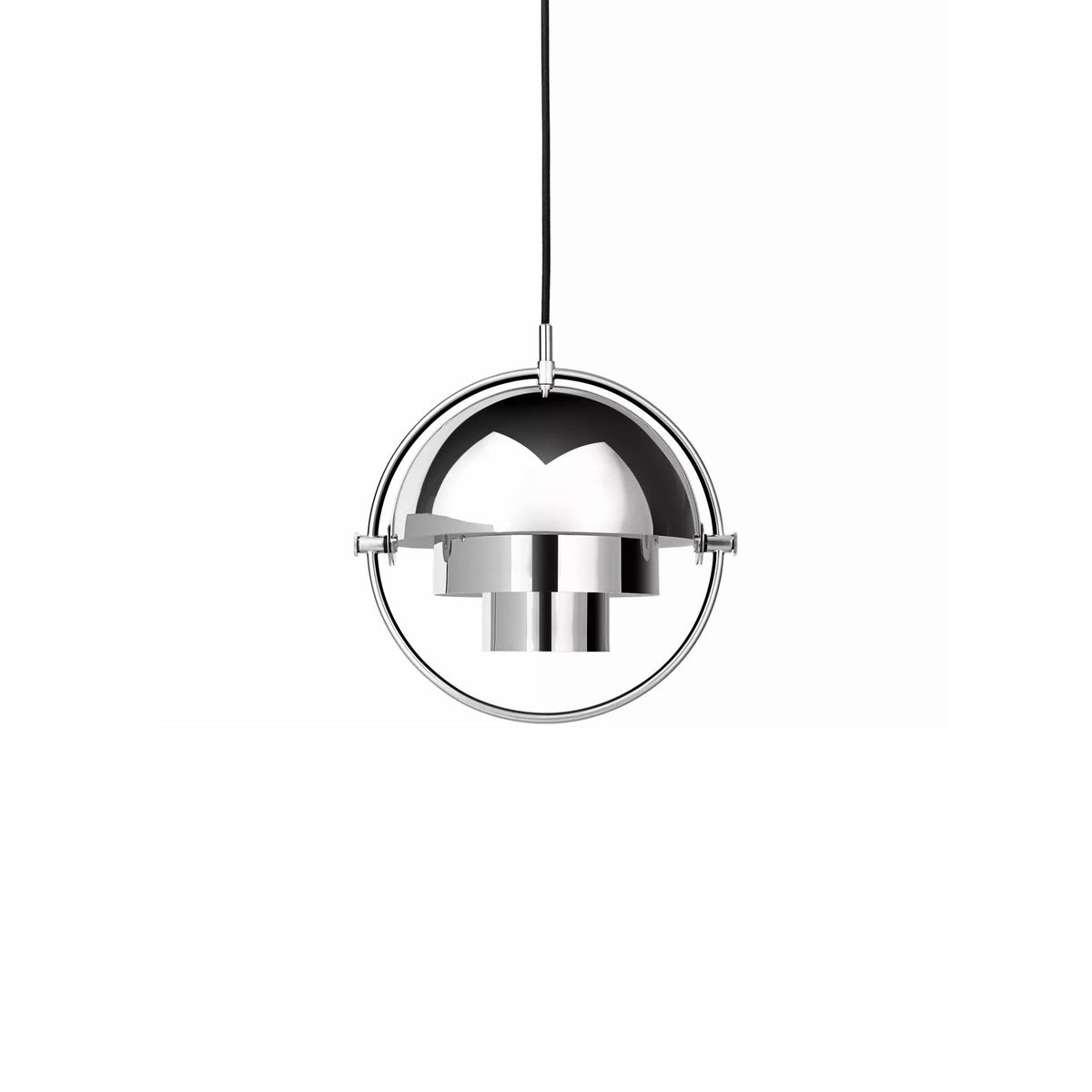 Lustra Suspension Boule Déformée Dorée