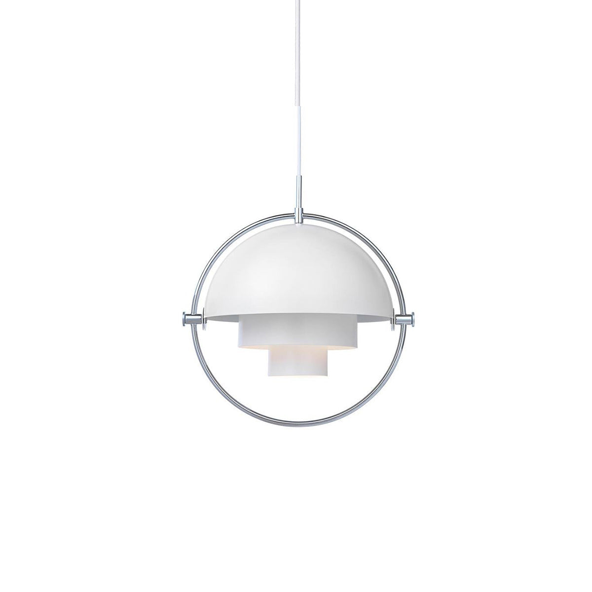 Lustra Suspension Boule Déformée Dorée
