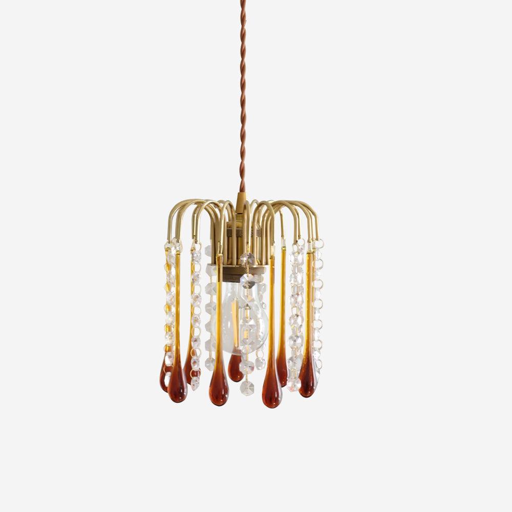 Murano Suspension en Cristal à Niveaux Cascade