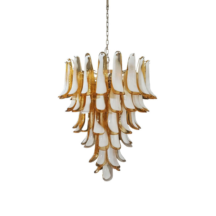 Alsorisra Lustre Postmoderne de Luxe en Verre Pétale