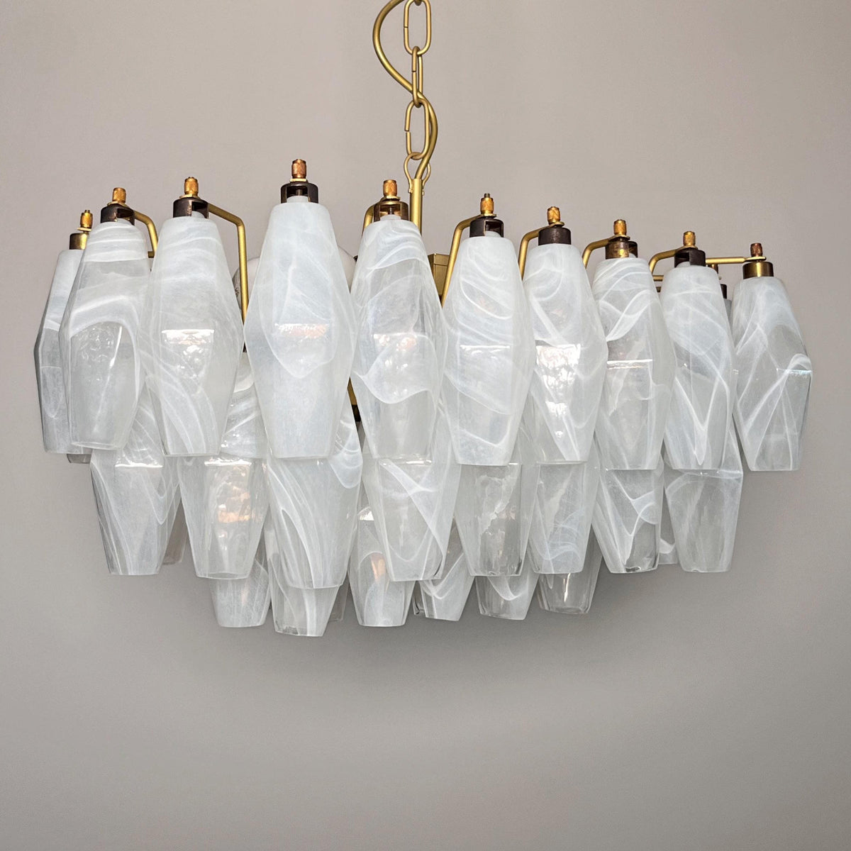 Ardoriel Lustre Postmoderne de Luxe Poliedri en Albâtre