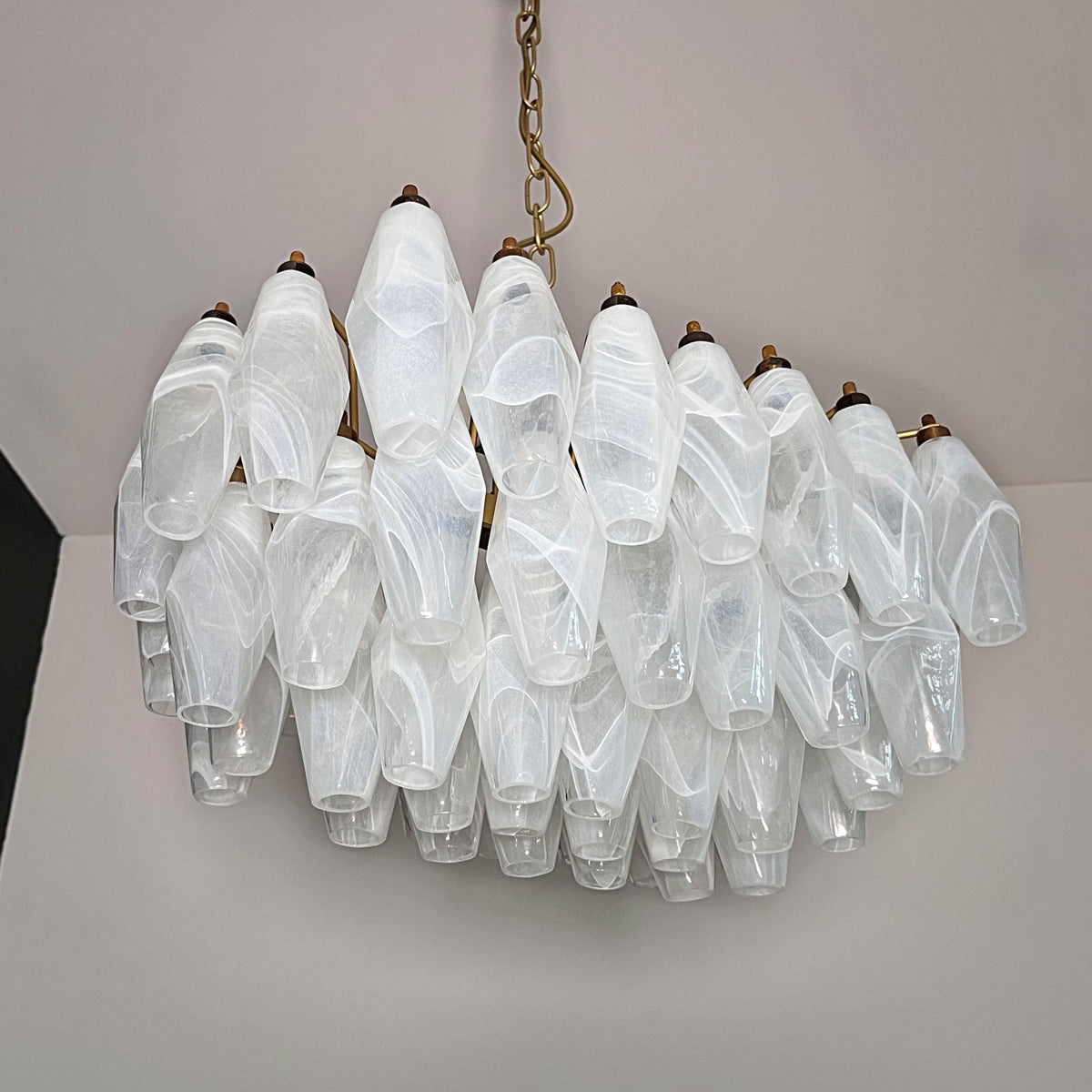 Ardoriel Lustre Postmoderne de Luxe Poliedri en Albâtre