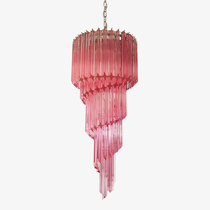 Aurora Lustre Spiral Prism Rose Superposé