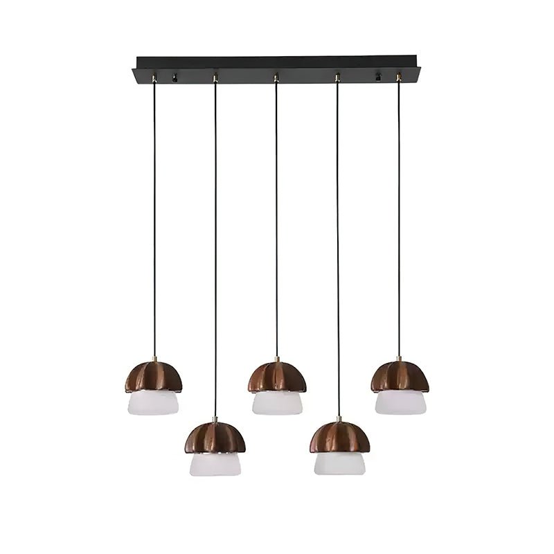 Lustra Suspension Champignon Cluster Bois & Verre