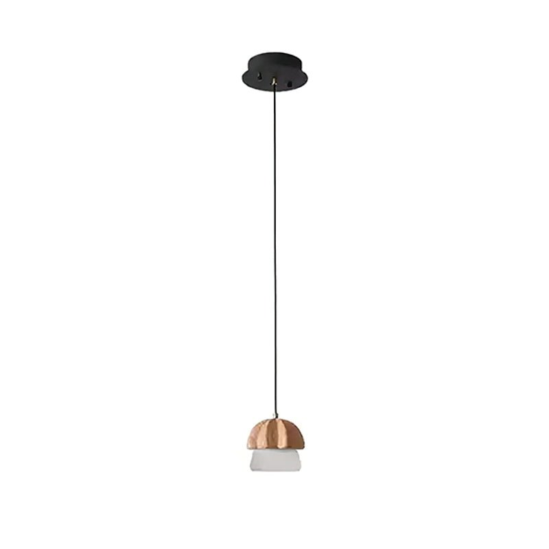 Lustra Suspension Champignon Cluster Bois & Verre