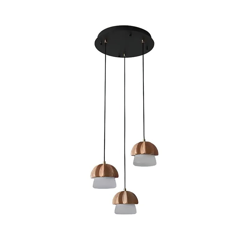 Lustra Suspension Champignon Cluster Bois & Verre