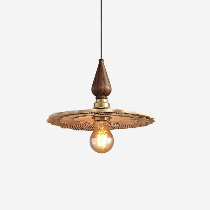 Mushroom Suspension Vintage Bois Laiton