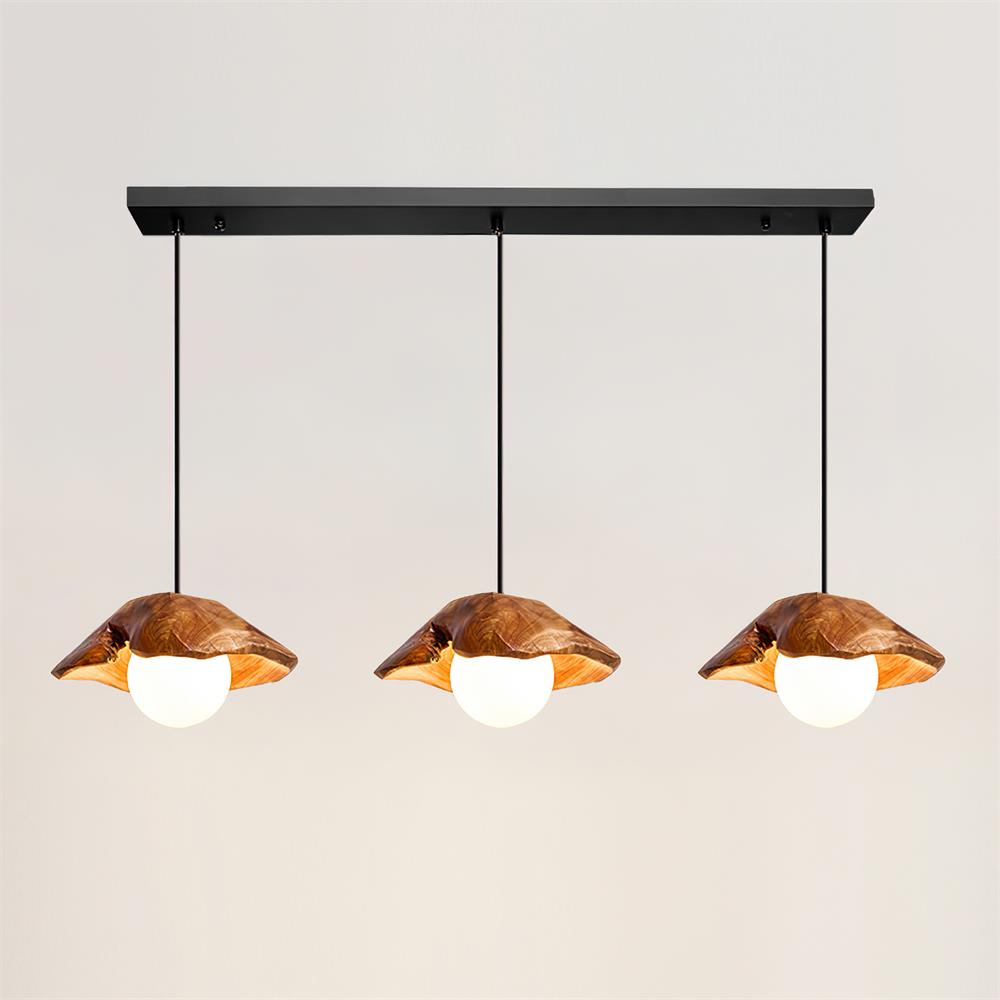 Myrtle Lampe Suspension Bois Verre