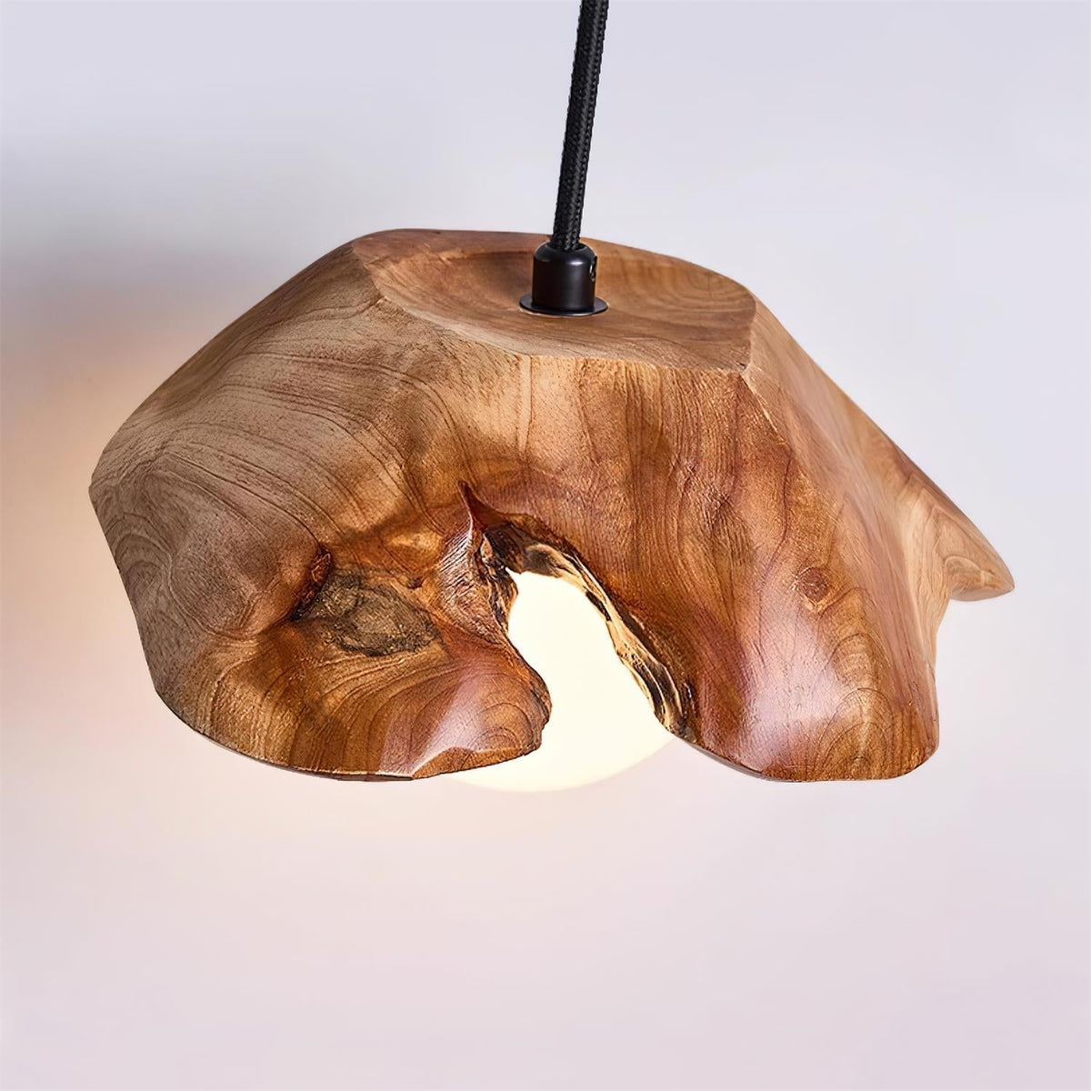 Myrtle Lampe Suspension Bois Verre