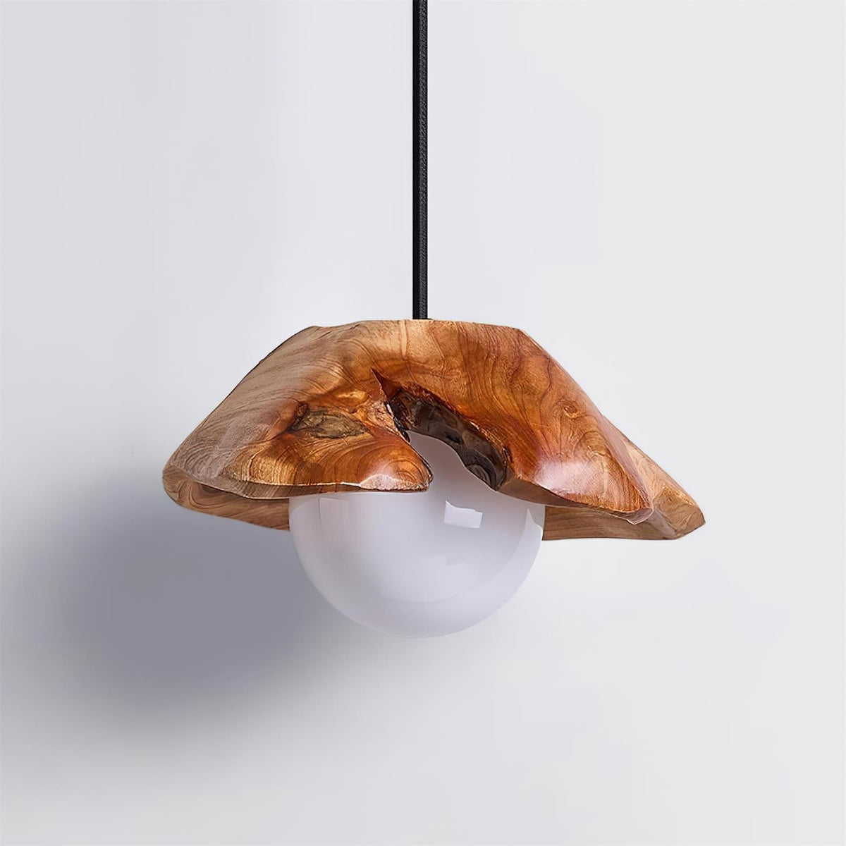 Myrtle Lampe Suspension Bois Verre