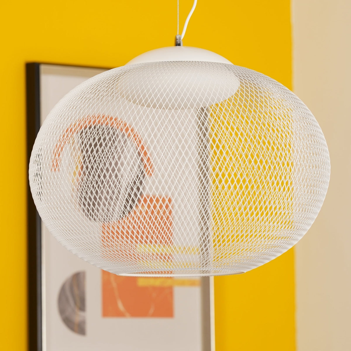 Lustra Suspension Lampe Maille Noire