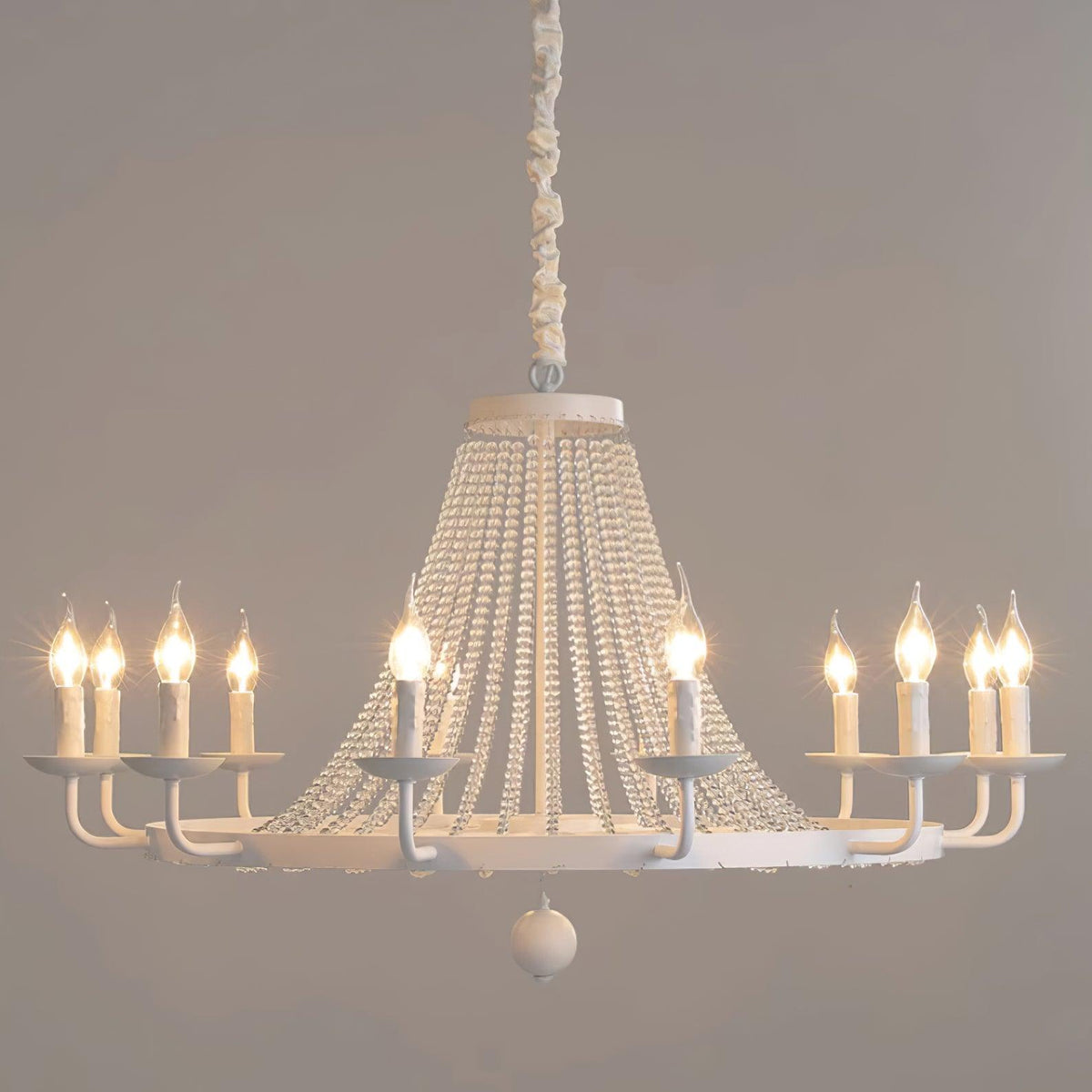 Naples Lustre Crystal Fer Rustique Moderne