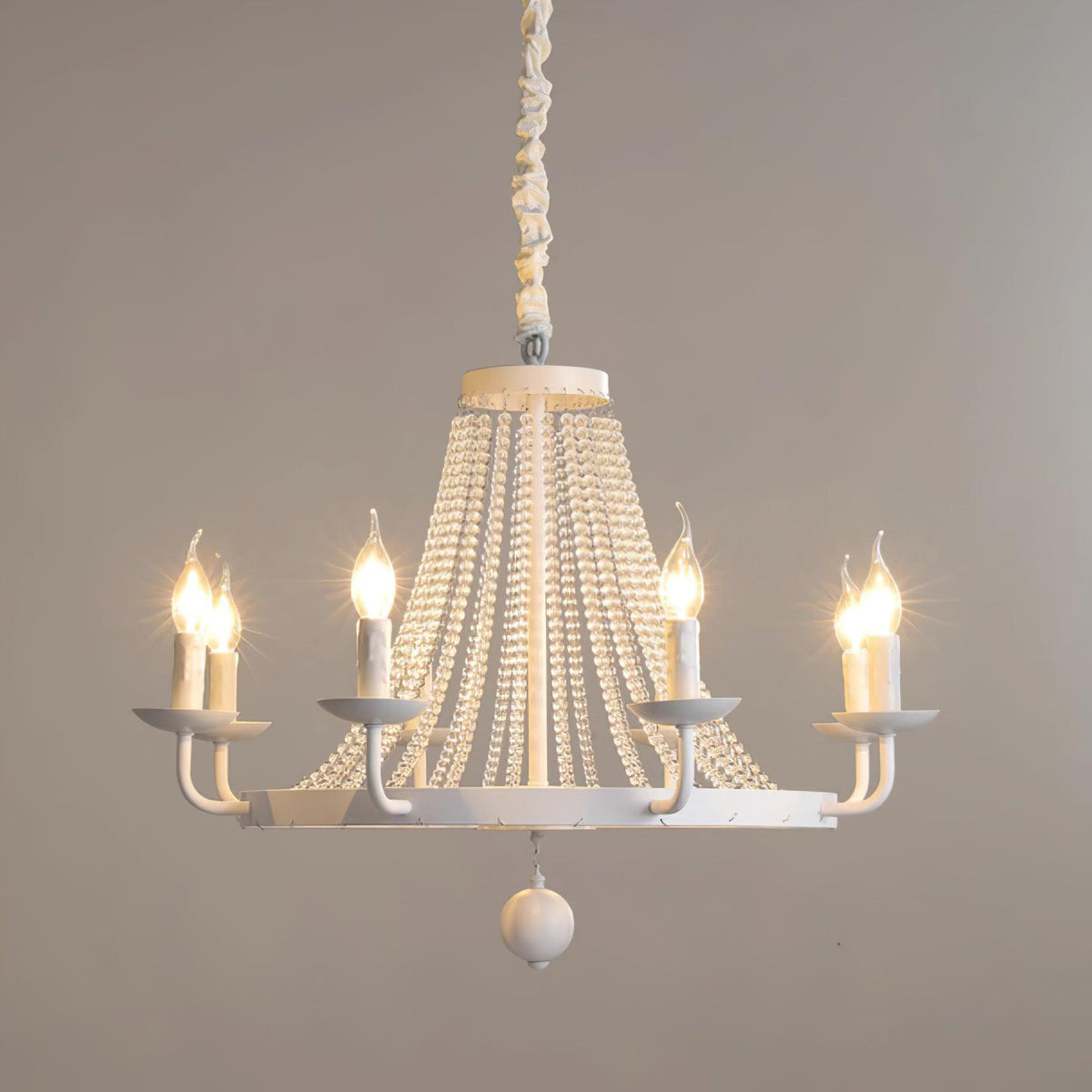 Naples Lustre Crystal Fer Rustique Moderne