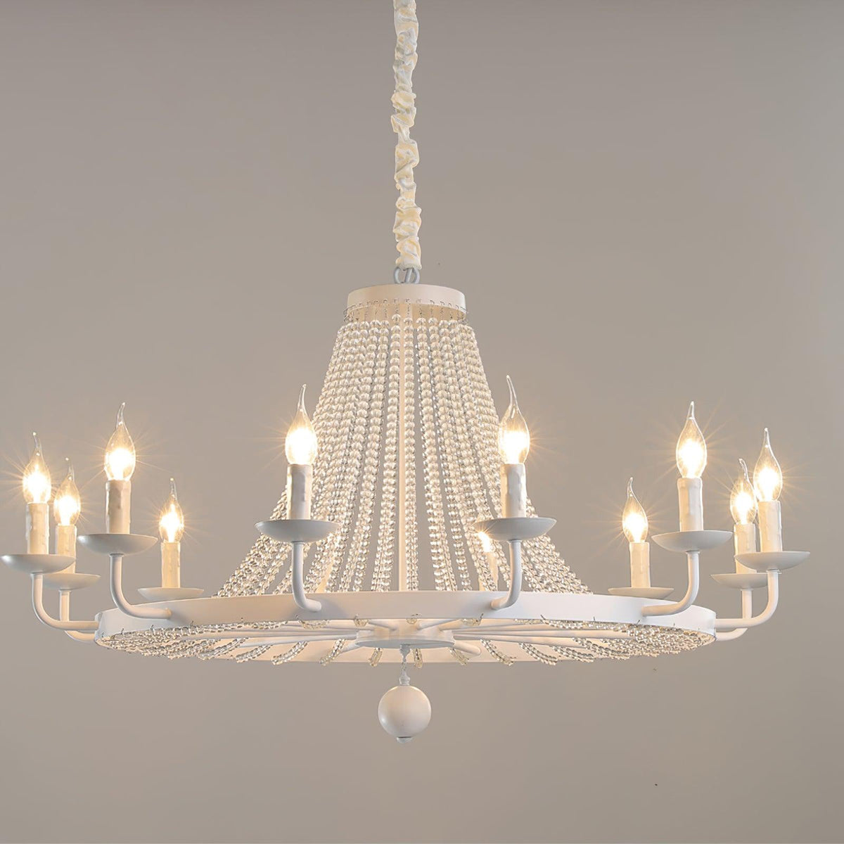 Naples Lustre Crystal Fer Rustique Moderne