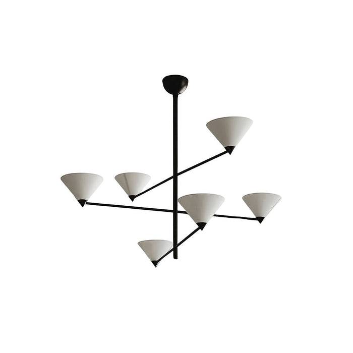 Eurmira Lustre Moderne Haut de Gamme en Tissu Noir Élégant