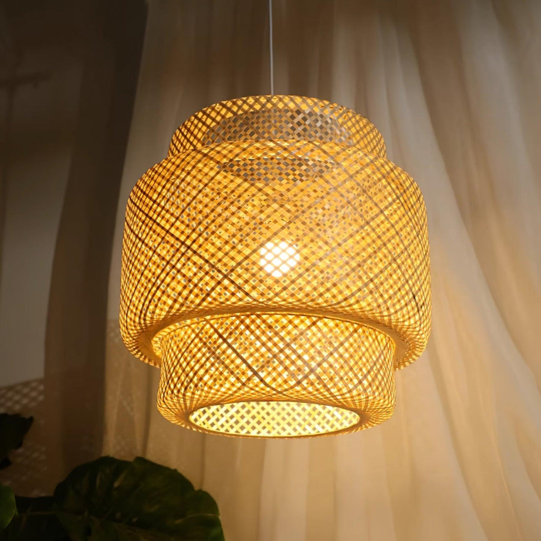 Kora Suspension Bambou Tissé Organique