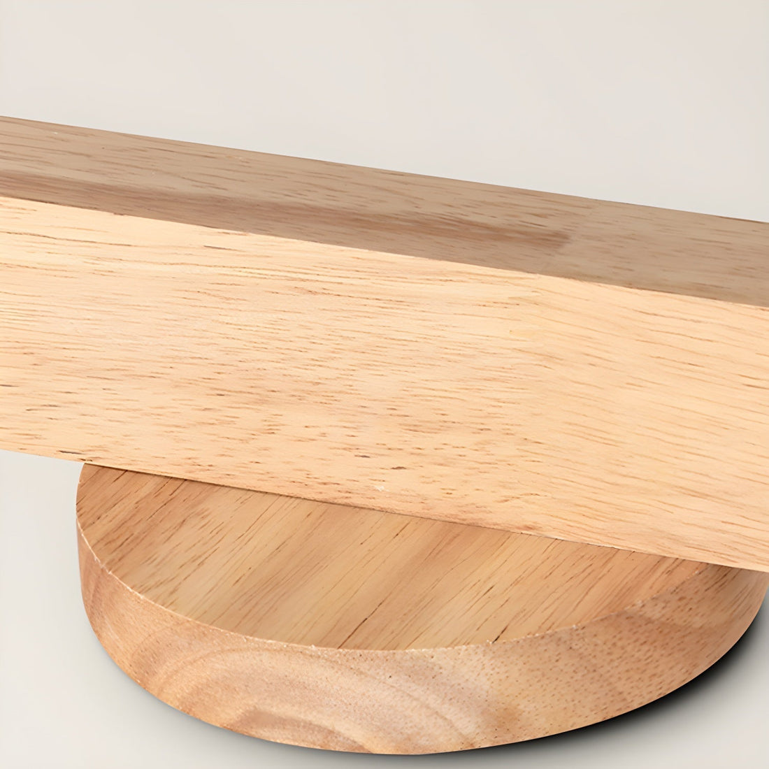 Solara Plafonnier poutre en bois naturel avec spot