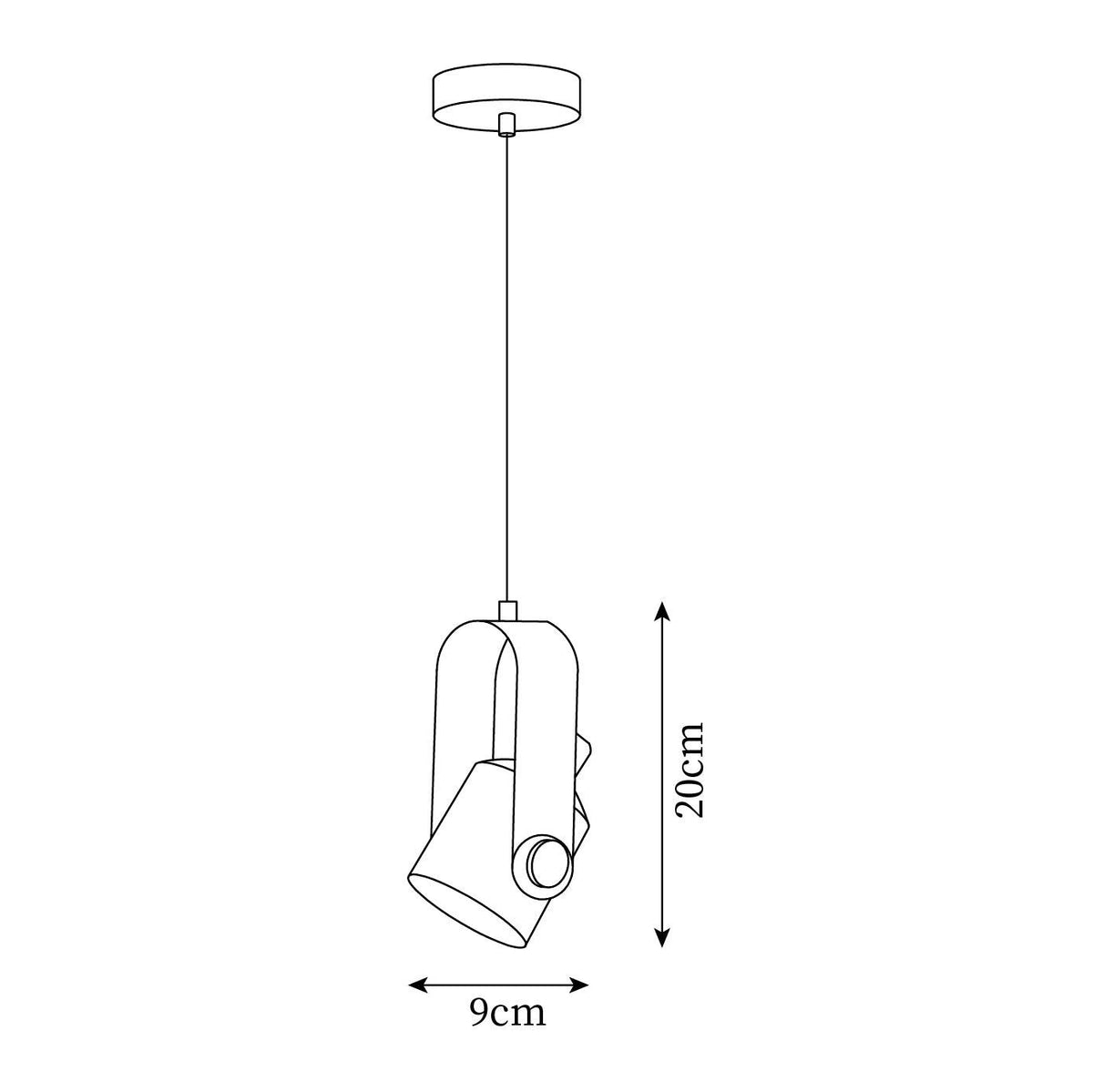Neato Suspension à Tête Spot Rotative
