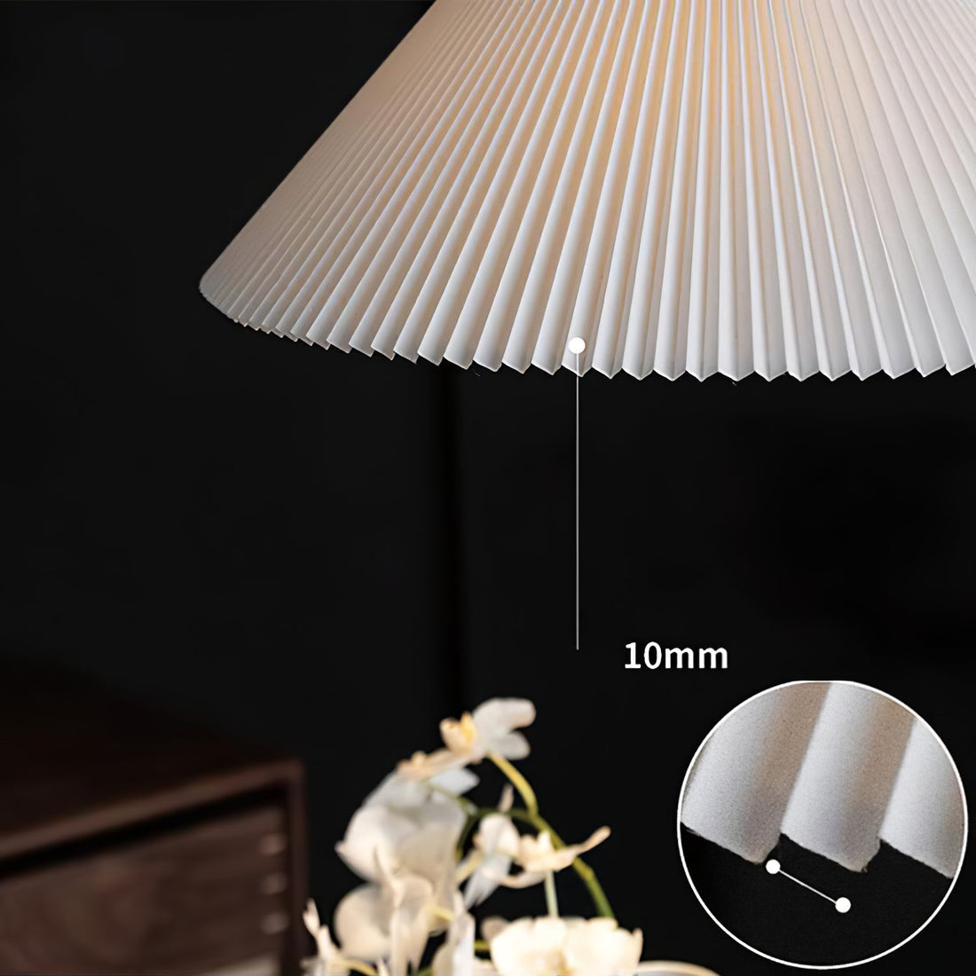 Nebra Plissé Suspension Tissu Minimaliste