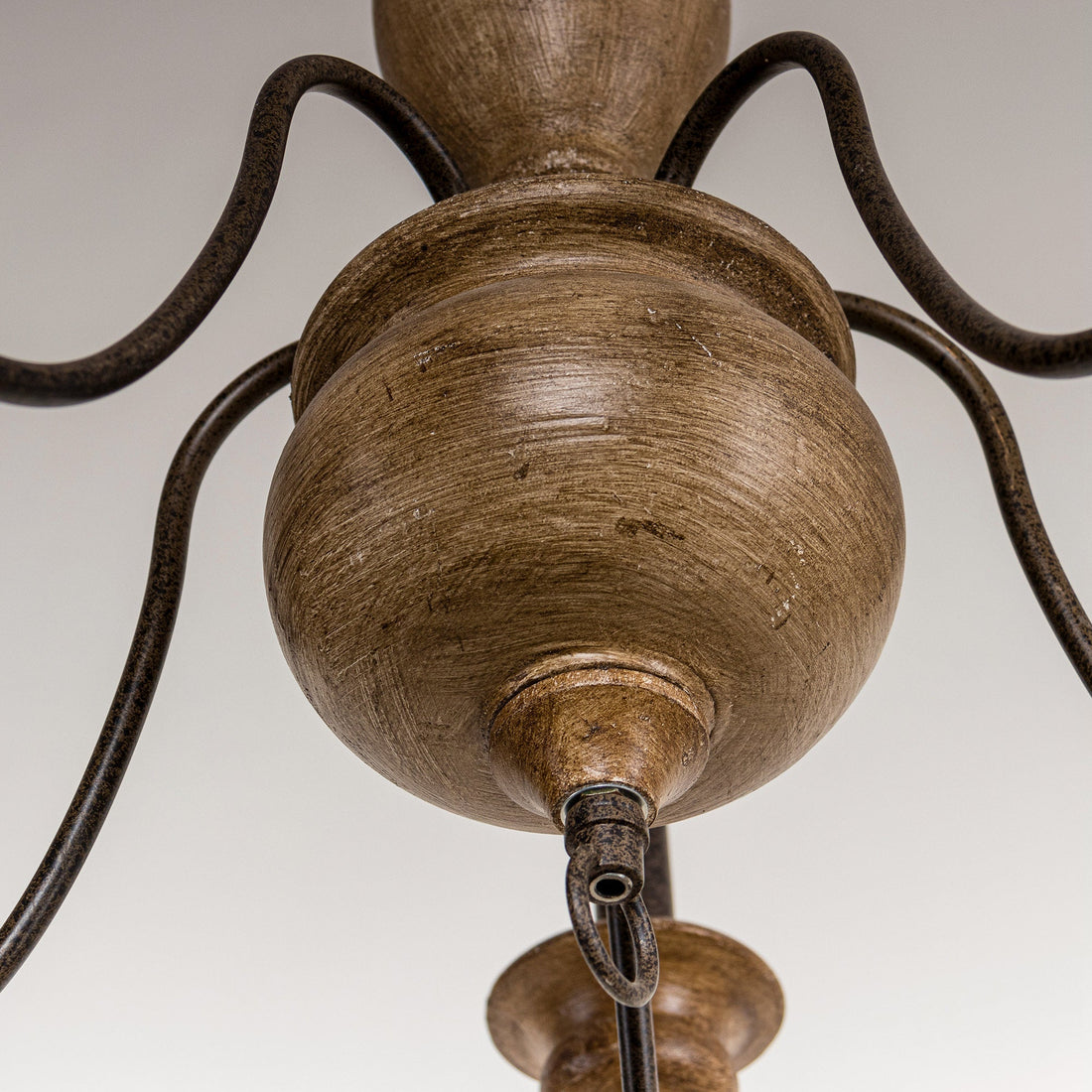 Evvine Lustre Vintage Industriel en Bois et Métal