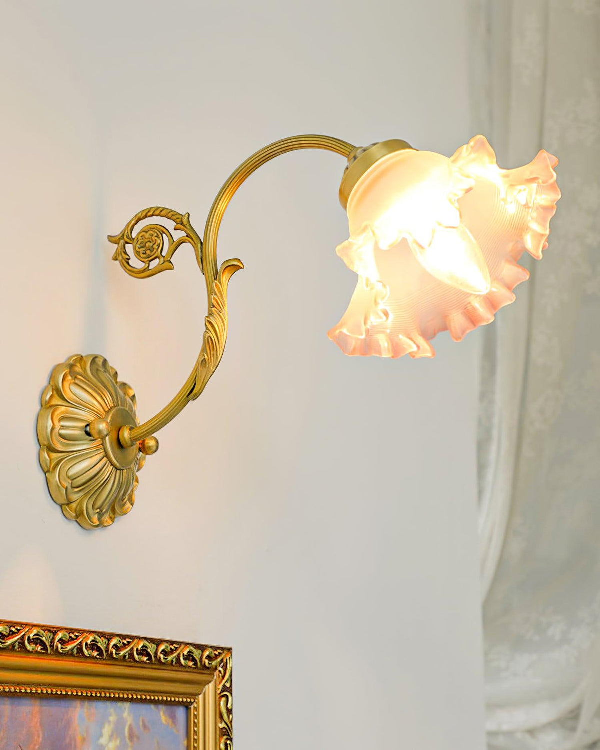 Neiman Applique Murale Volant Rose