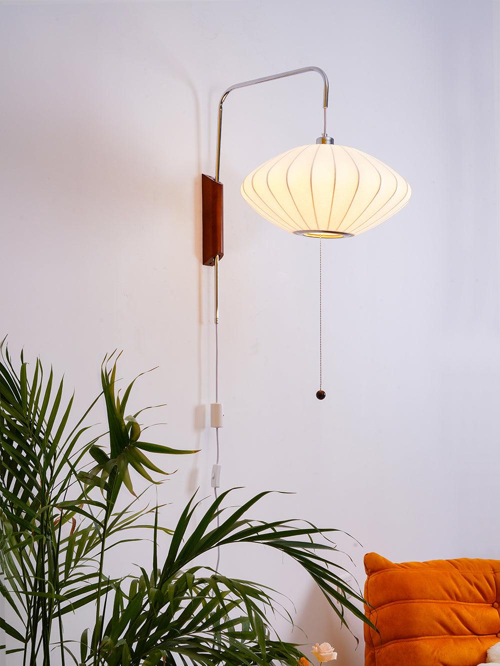 Lustra Wall Sconce Walnut Ball