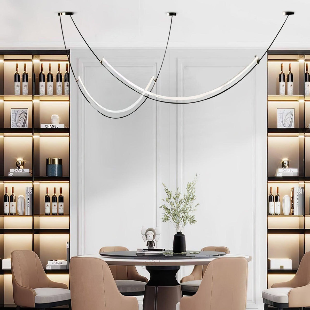 Zephira Suspension LED Courbée