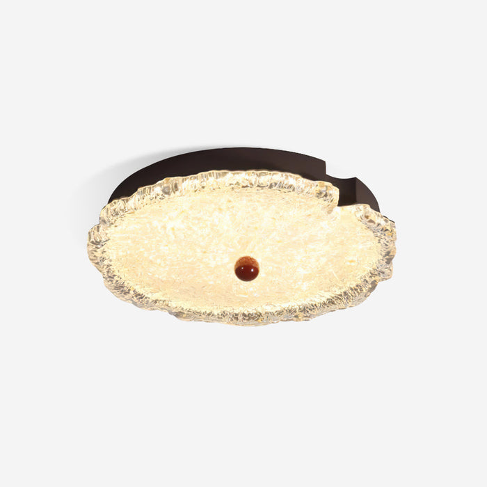 Gialo Lampe Plafonnier en Verre Texturé