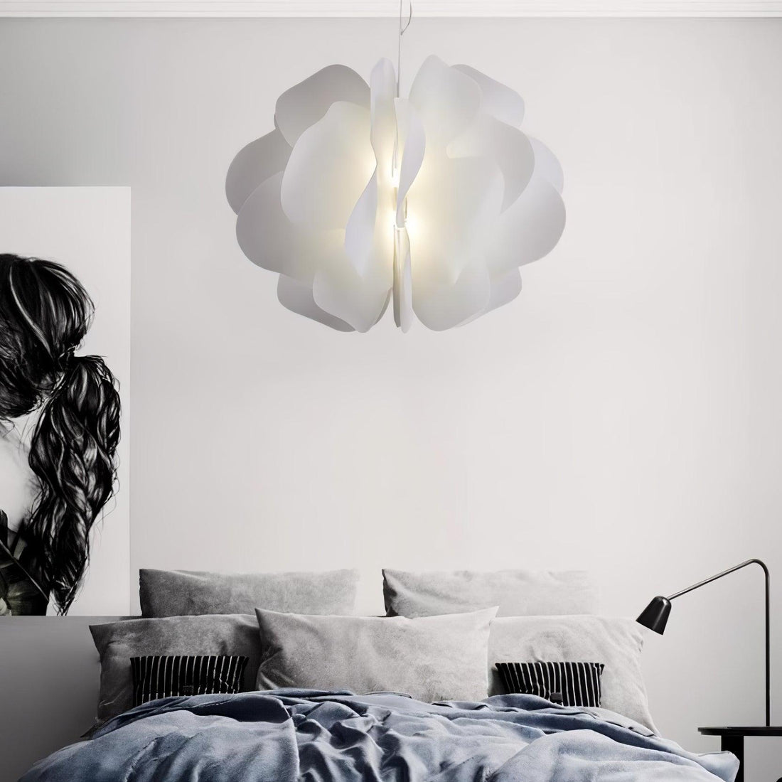 Lustra Suspension en Plastique Floral