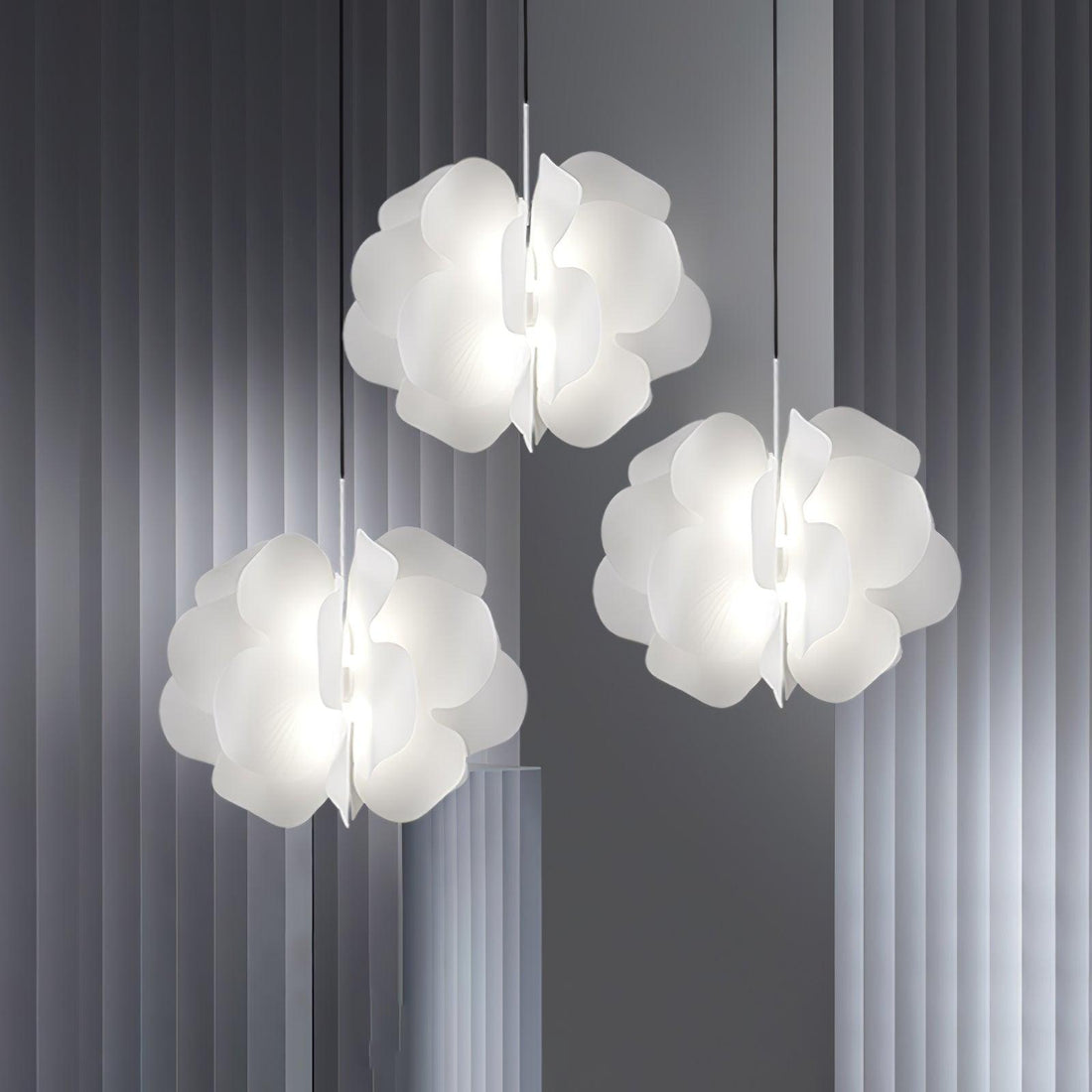 Lustra Suspension en Plastique Floral