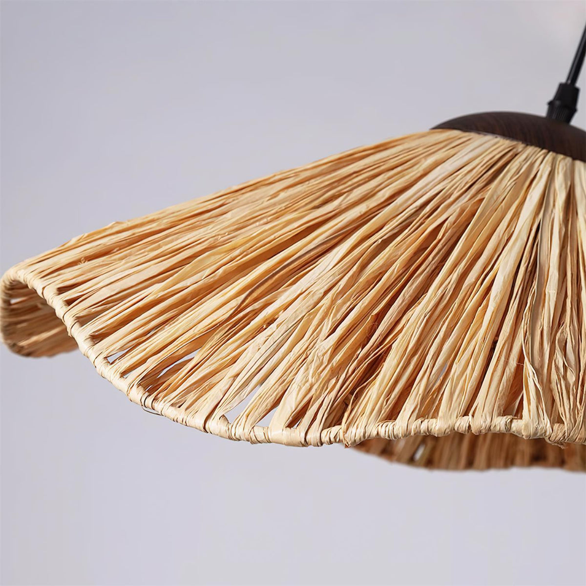 Nikita Suspension Rattan Organique Ondulée