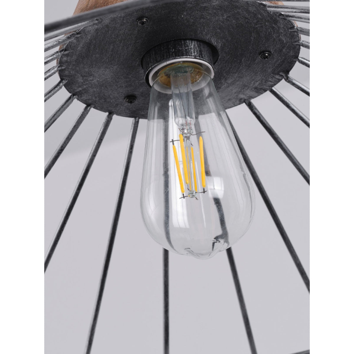 Ulthee Suspension Moderne Minimaliste en Bois et Métal