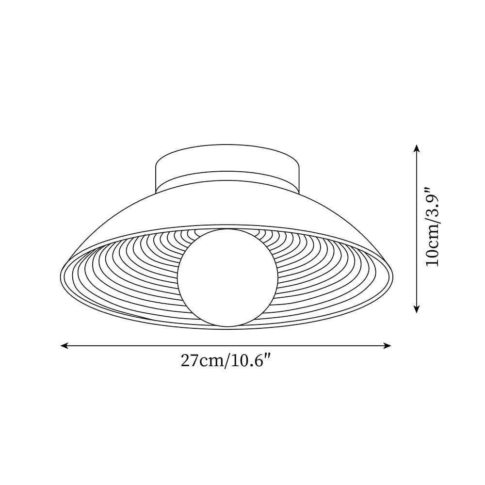 Orvian Plafonnier Encastré Bois