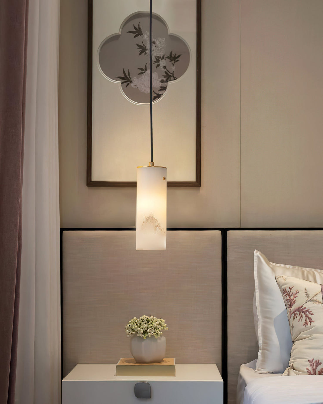 Lyvina Suspension Verticale Minimaliste Moderne en Albâtre