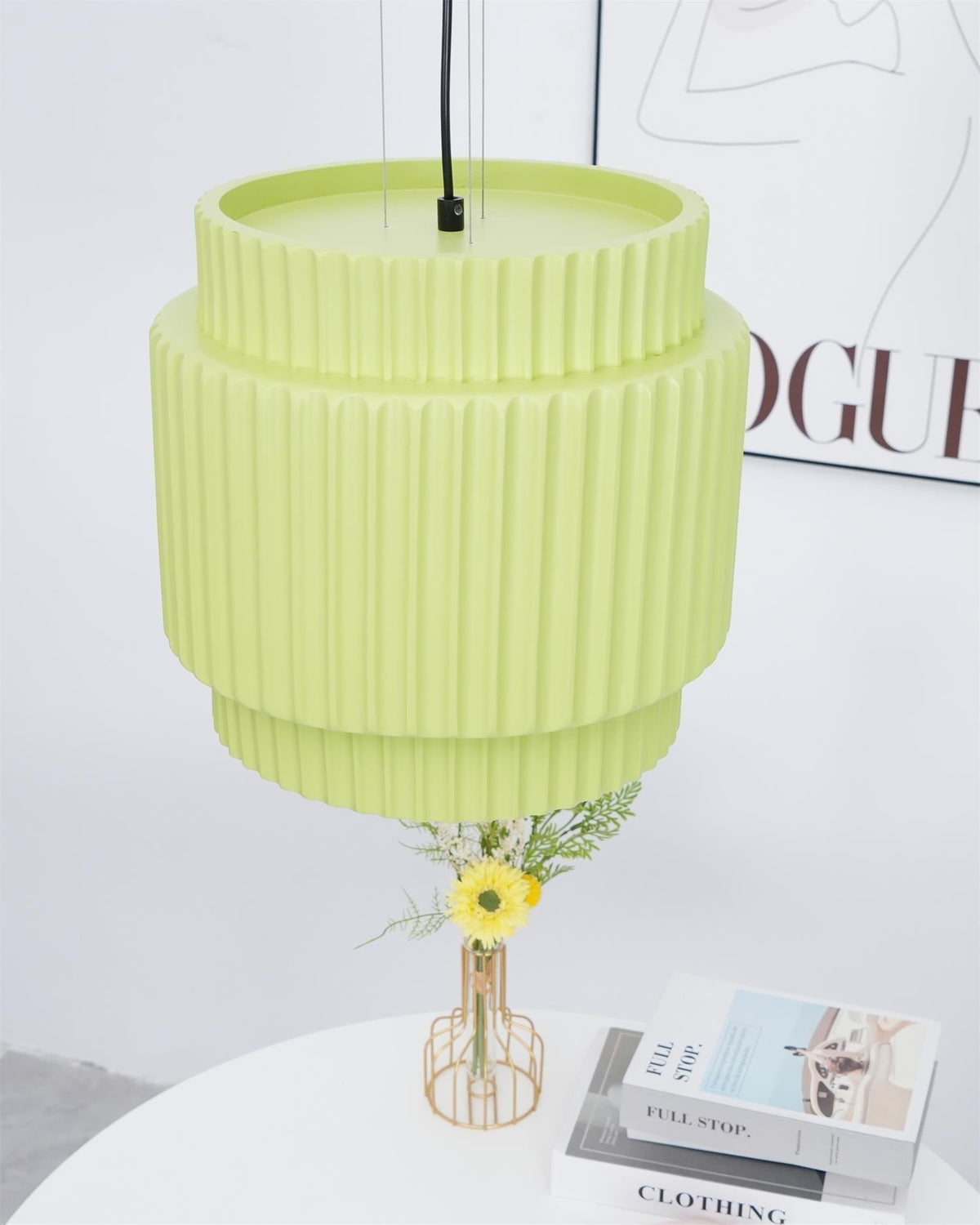 Aurelia Suspension Minimaliste à Cannelures