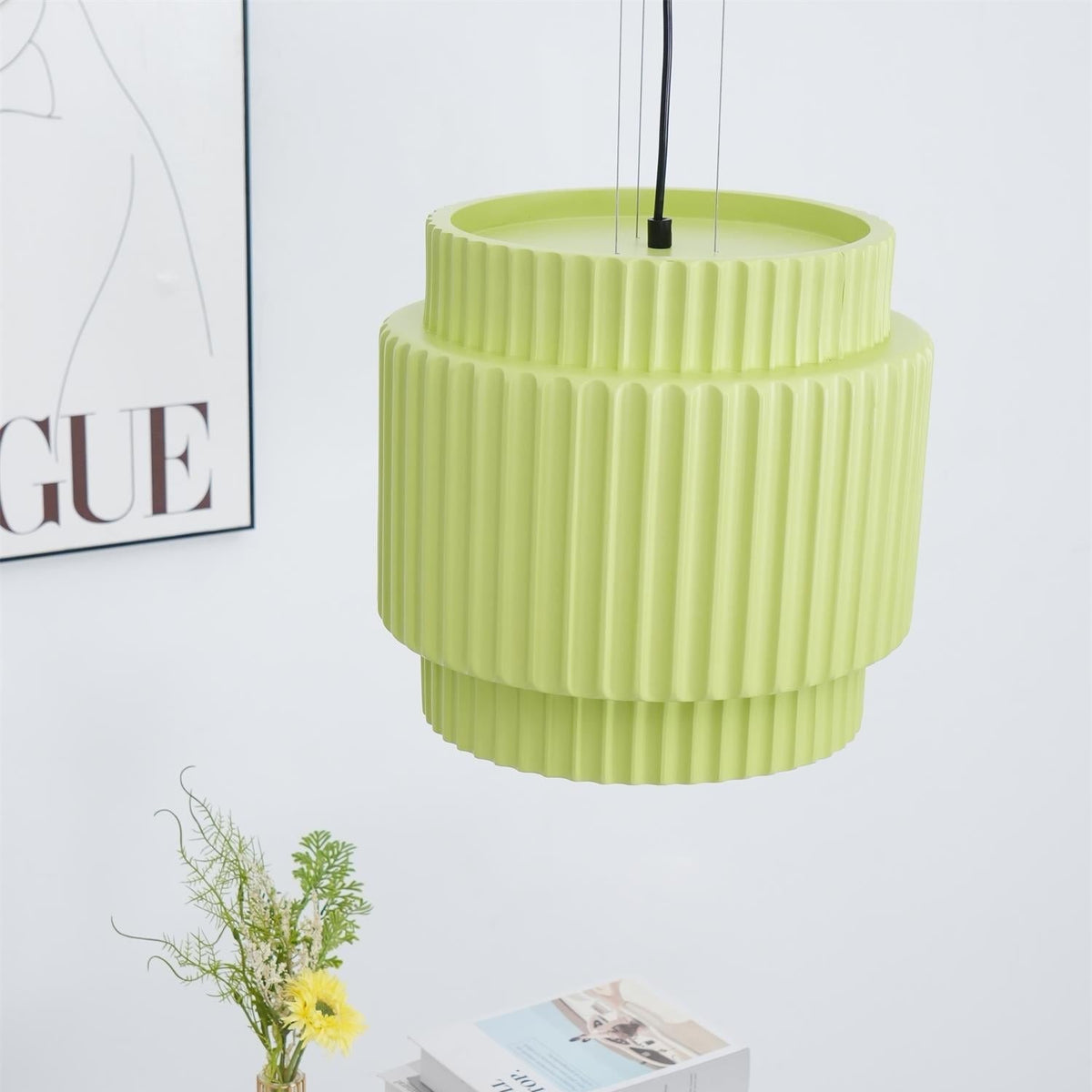 Aurelia Suspension Minimaliste à Cannelures